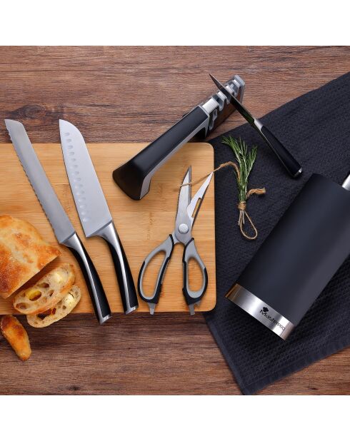 Couteau de chef élégance MasterPro argenté - D.20cm