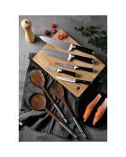 Lot de 6 Couteaux à steak avec lame noirs - D. 11,25 cm