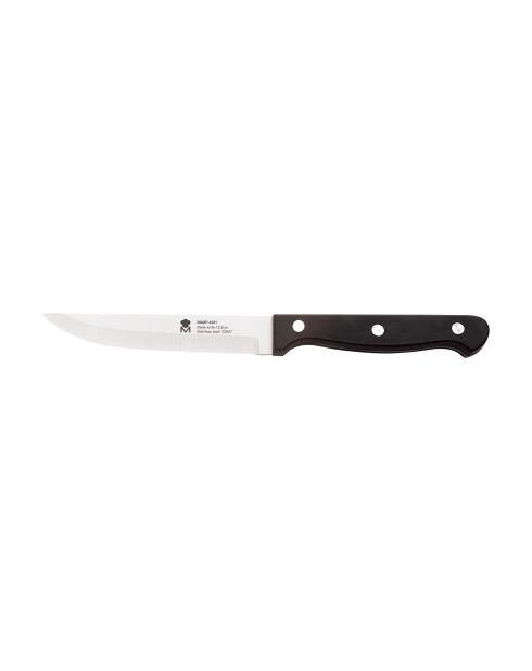 Lot de 6 Couteaux à steak avec lame noirs - D. 11,25 cm