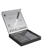 Lot de 6 Couteaux à steak avec lame noirs - D. 11,25 cm