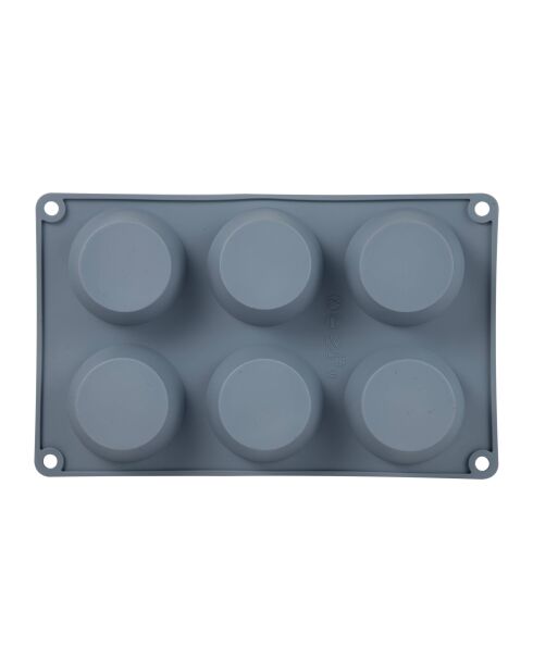 Noia San Ignacio Muffinförmchen, blau, Durchmesser 26,8 x 16,5 x 3 cm, 6 Stück