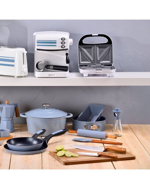 Noia San Ignacio Muffinförmchen, blau, Durchmesser 26,8 x 16,5 x 3 cm, 6 Stück