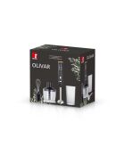 Olivar 1000W zwart/bruin/transparante staafmixerset - 600 ml