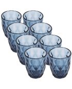 Lot de 8 Verres  bleus - 260 ml