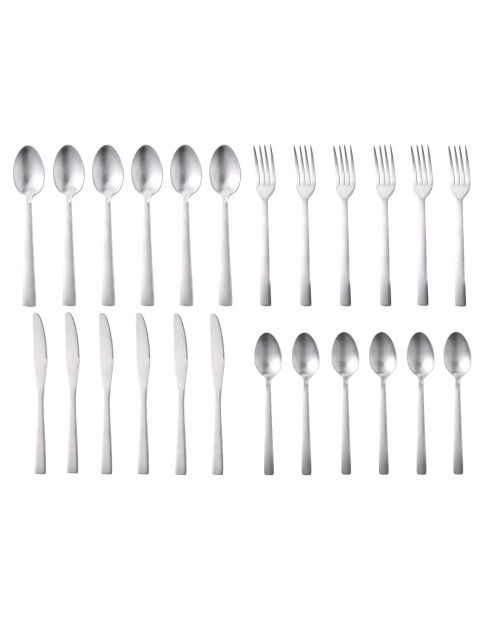 Service de couverts de 24 pièces argenté