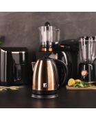 1800W Elektrischer Wasserkocher, Chrom, 1,7 l