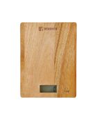 Báscula de cocina marrón natural D. 15x20x1,8 cm