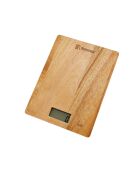 Báscula de cocina marrón natural D. 15x20x1,8 cm