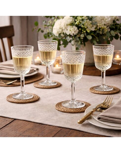 Lot de 8 Verres  transparents - 300 ml