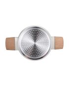 Cazuela con tapa blanca - D. 20 cm