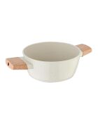 Cazuela con tapa blanca - D. 20 cm