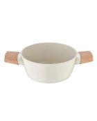 Cazuela con tapa blanca - D. 20 cm