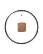 Cazuela con tapa blanca - D. 20 cm