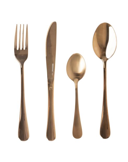 Lot de 16 Pièces de couverts cuivre