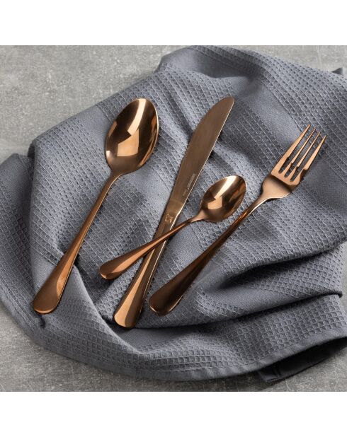 Lot de 16 Pièces de couverts cuivre