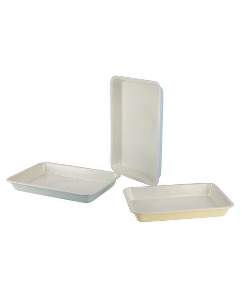 3 gemütliche blau/schwarze Kuchenformen