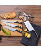 Couteau de chef Hachette elegance MasterPro argenté - D. 20 cm