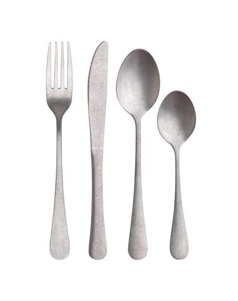 Lot de 16 Couverts Noia San Ignacio gris