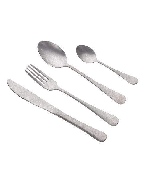 Lot de 16 Couverts Noia San Ignacio gris