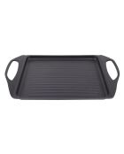 MasterPro schwarze Induktionsgrillplatte - D. 34x26 cm