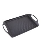 MasterPro schwarze Induktionsgrillplatte - D. 34x26 cm
