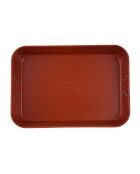 Orangefarbene Grillschale - D.40x28x8 cm