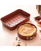 Orangefarbene Grillschale - D.40x28x8 cm