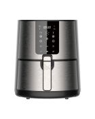 Lot de Friteuse à air Rocket sans huile et 1500 W 3,6 L noire /argentée