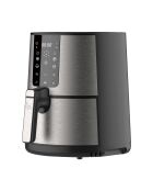 Lot de Friteuse à air Rocket sans huile et 1500 W 3,6 L noire /argentée