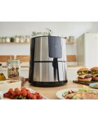 Lot de Friteuse à air Rocket sans huile et 1500 W 3,6 L noire /argentée