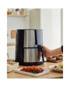Lot de Friteuse à air Rocket sans huile et 1500 W 3,6 L noire /argentée
