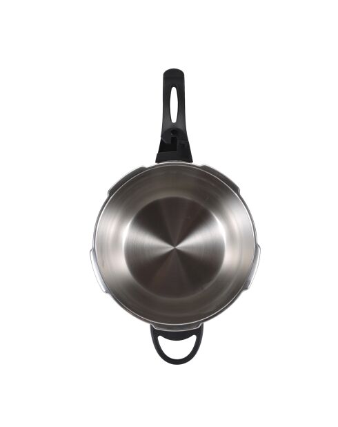 Olla a presión de 9 litros apta para inducción cromada - D. 24 x 24 cm