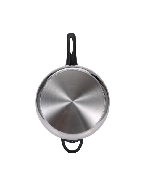 Olla a presión de 9 litros apta para inducción cromada - D. 24 x 24 cm