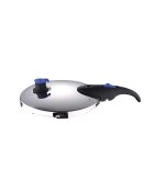 Olla a presión de 9 litros apta para inducción cromada - D. 24 x 24 cm