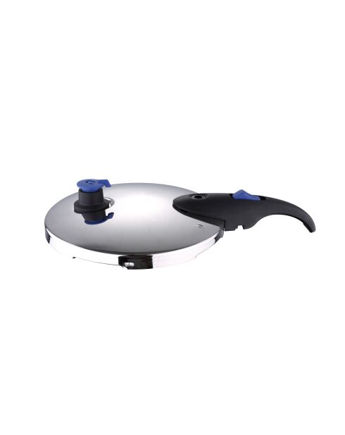 Olla a presión de 9 litros apta para inducción cromada - D. 24 x 24 cm