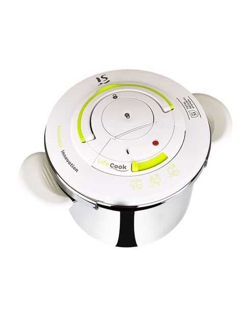 Pentola a pressione cromata Lifecook 6,5 l - D. 22 cm