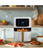 Freidora blanca de 1800 W - 6,9 L