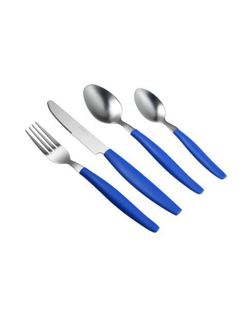 Lot de 16 pièces de couverts San Ignacio bleus