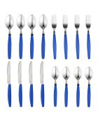 Lot de 16 pièces de couverts San Ignacio bleus