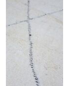 Beni Ouarain tapijt tijdloos zwart en wit collectie - 150x100cm