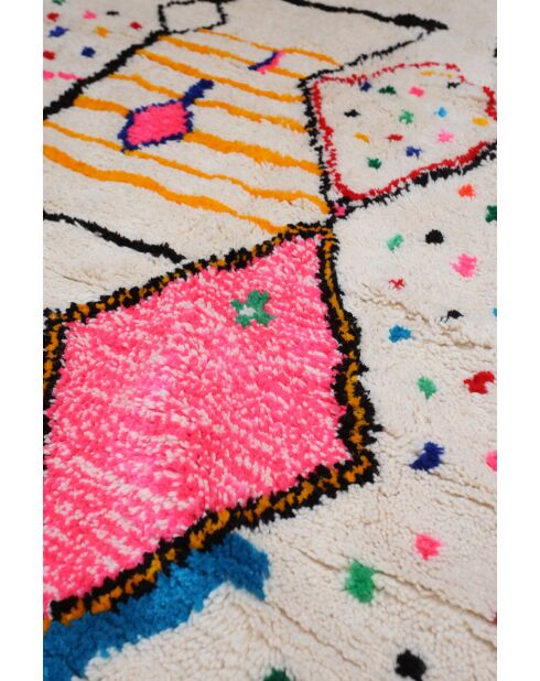 Mehrfarbiger Berberteppich - 248x204cm