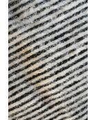 Berberdecke mit schwarzen und weißen Quasten - 300x200cm