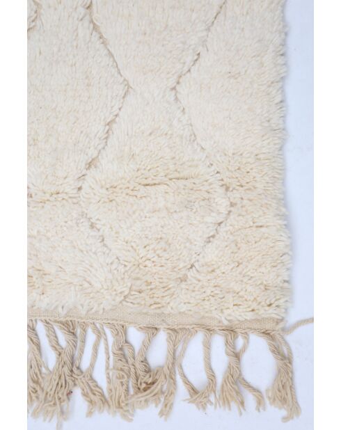 Beni Ouarain zwart en wit tapijt - 341x242cm