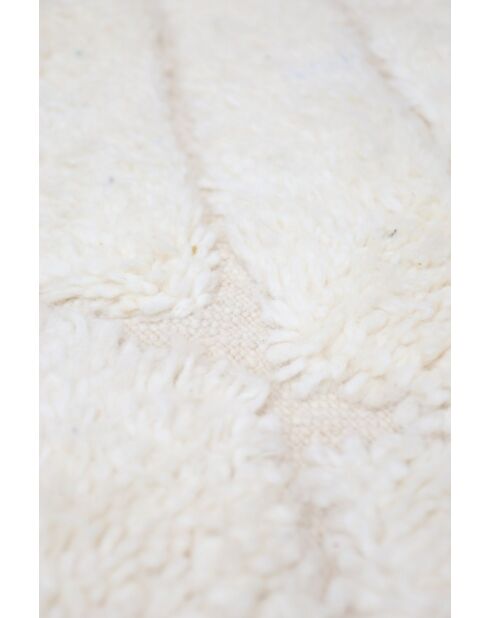 Beni Ouarain tapijt tijdloos zwart en wit collectie - 150x100cm