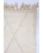 Beni Ouarain tapijt tijdloos zwart en wit collectie - 150x100cm