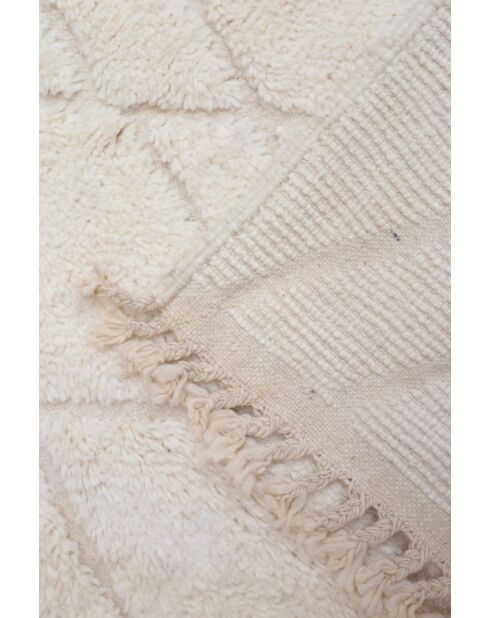 Beni Ouarain tapijt tijdloos zwart en wit collectie - 150x100cm