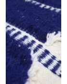 Beni Ouarain zwart en wit gangtapijt - 278x85cm