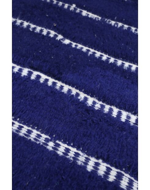 Beni Ouarain zwart en wit gangtapijt - 278x85cm