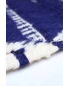 Beni Ouarain zwart en wit gangtapijt - 278x85cm