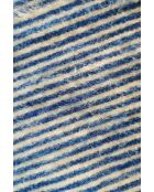 Berberdecke mit Quasten und blauen Streifen - 300x200cm